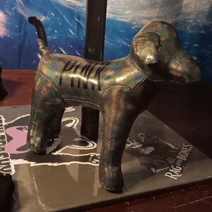Victoria’s Secret PINK Collectible Dog — Holographic Black Prismatic Plush